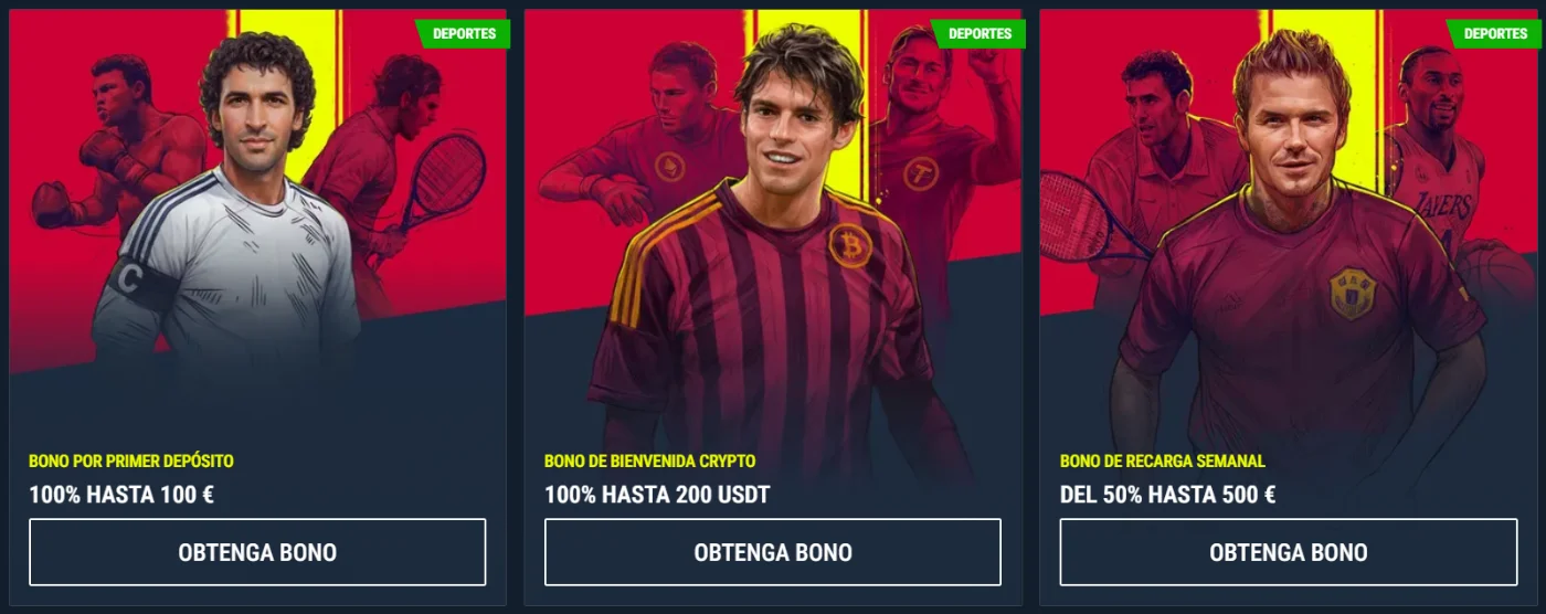 Rabona Casino bonos deportivos por depósito, criptomonedas y recarga semanal