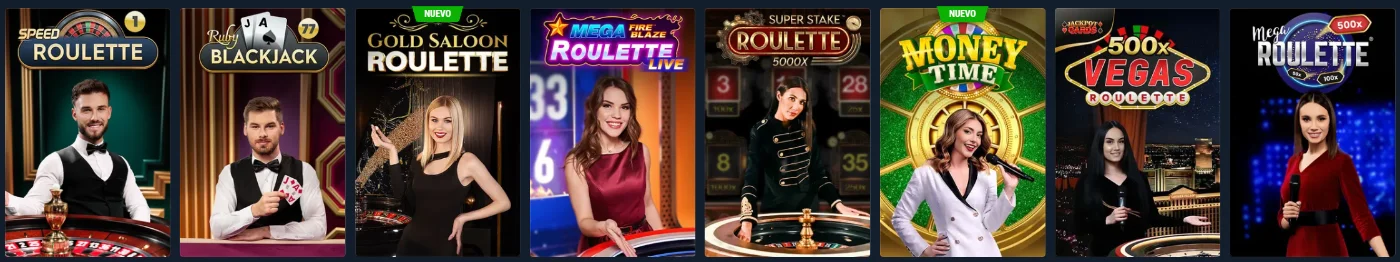 Rabona Casino juegos de casino en vivo con ruleta, blackjack y mesas profesionales